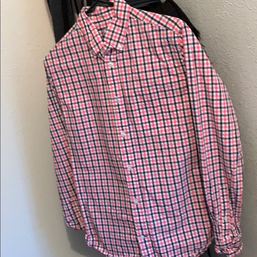 Men’s plaid dress shirt